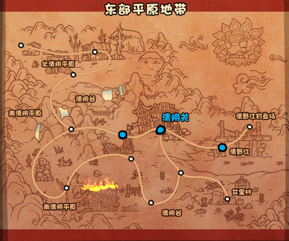 东部平原地带路线图